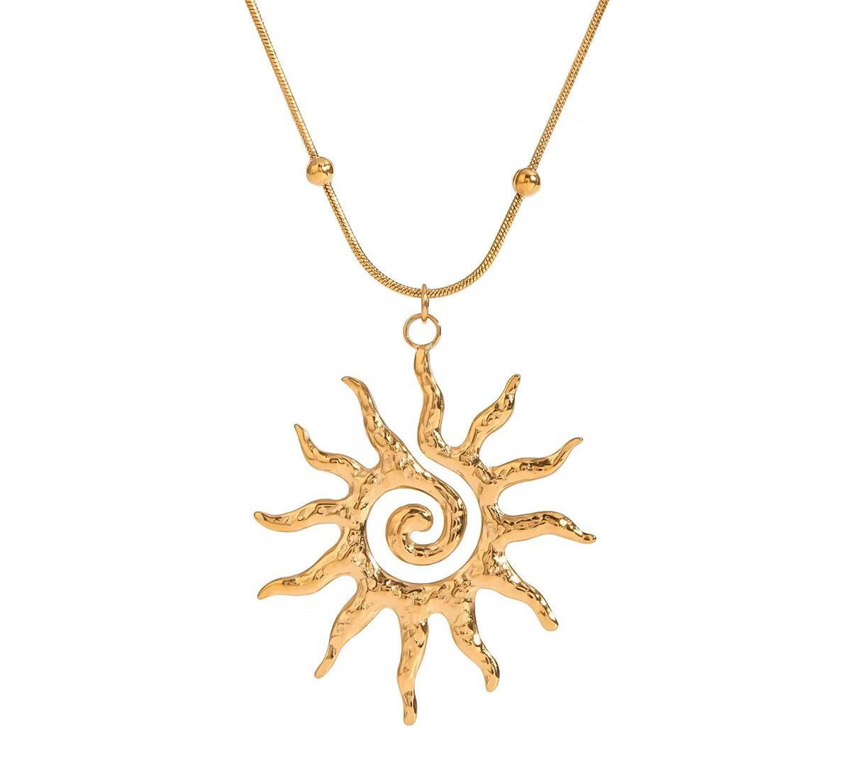 Gold Sunshine Necklace - ILLUSIVE JEWELS USA