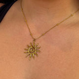 Gold Sunshine Necklace - ILLUSIVE JEWELS USA