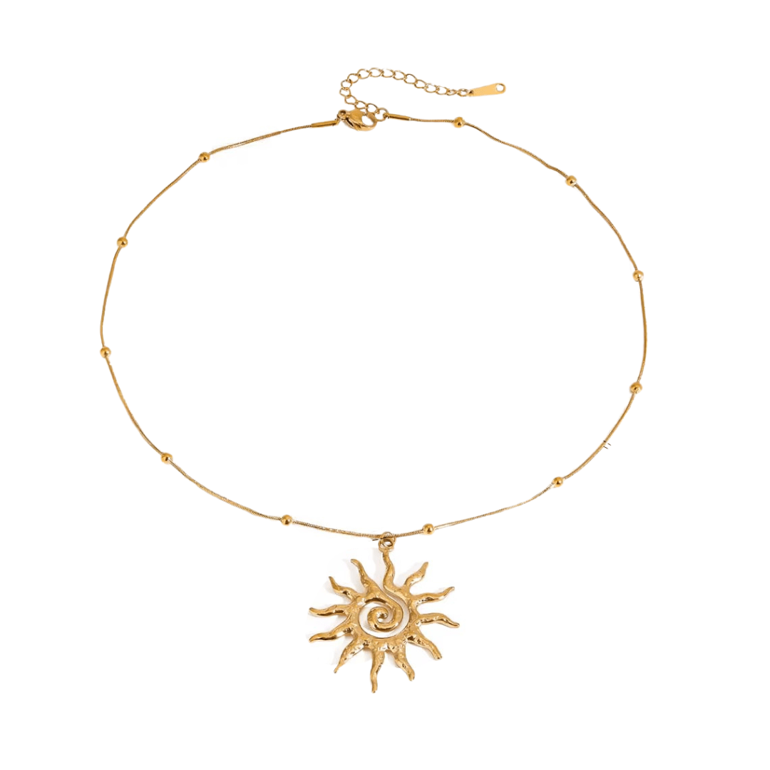 Gold Sunshine Necklace - ILLUSIVE JEWELS USA