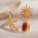 Gold Sunshine Ring - ILLUSIVE JEWELS USA