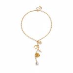 Gold Tessa Charm Necklace - ILLUSIVE JEWELS USA