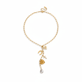 Gold Tessa Charm Necklace - ILLUSIVE JEWELS USA
