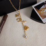 Gold Tessa Charm Necklace - ILLUSIVE JEWELS USA