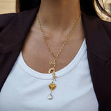 Gold Tessa Charm Necklace - ILLUSIVE JEWELS USA