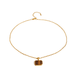 Gold Tiger Eye Pendant Necklace - ILLUSIVE JEWELS USA