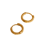 Gold Twist Huggie Earrings - ILLUSIVE JEWELS USA