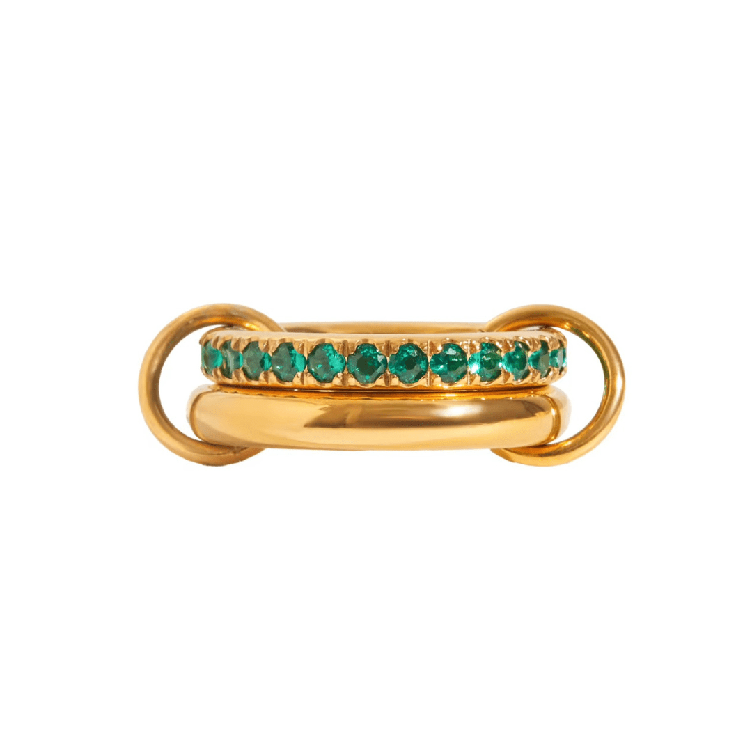 Green Stack It Ring - ILLUSIVE JEWELS USA