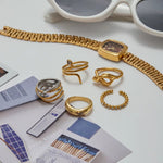 Iris Gold Wrap Ring - ILLUSIVE JEWELS USA