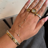 Ivy Gold Hand Chain - ILLUSIVE JEWELS USA