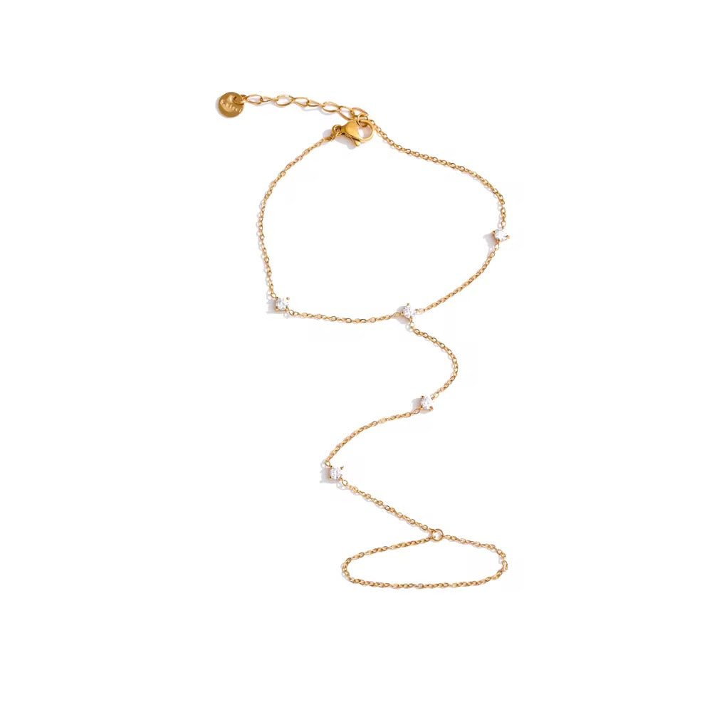 Ivy Gold Hand Chain - ILLUSIVE JEWELS USA