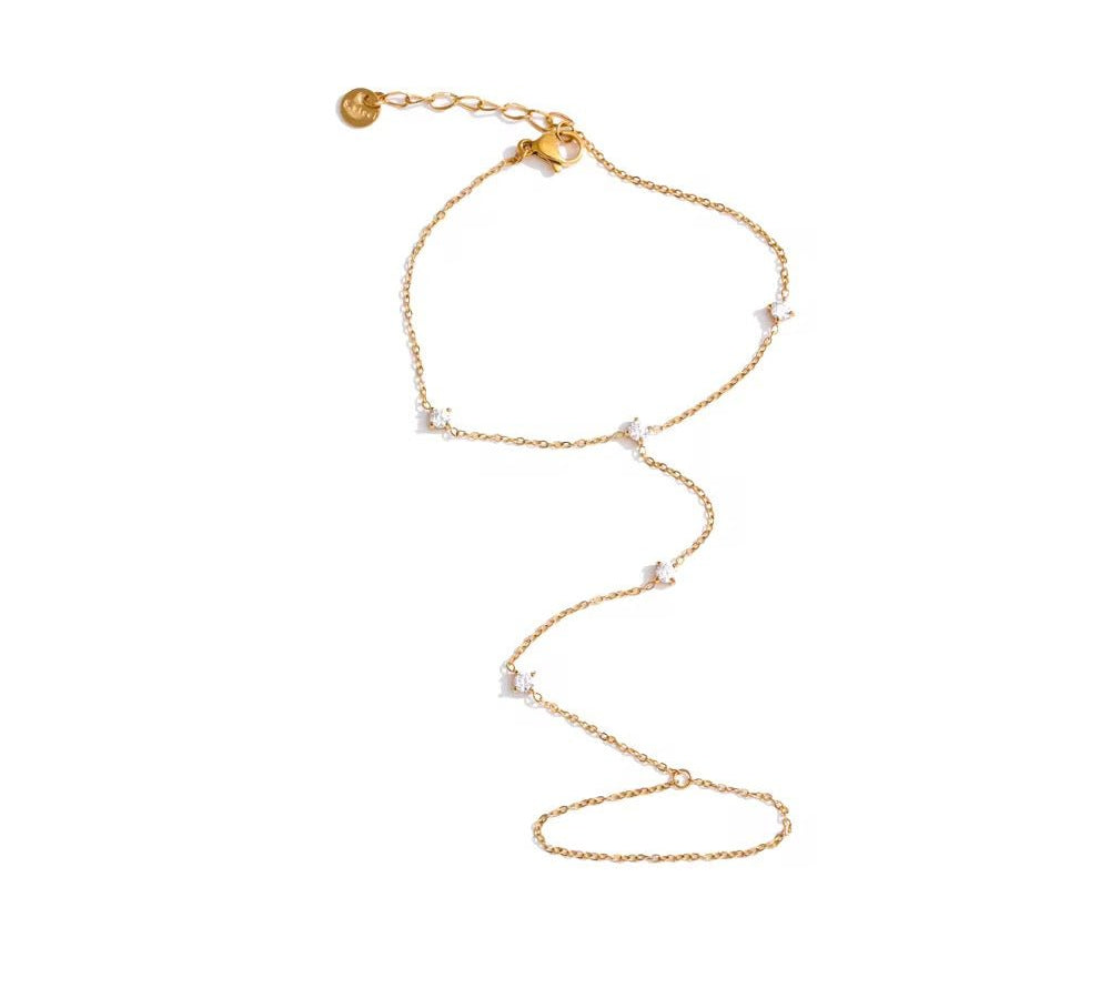 Ivy Gold Hand Chain - ILLUSIVE JEWELS USA
