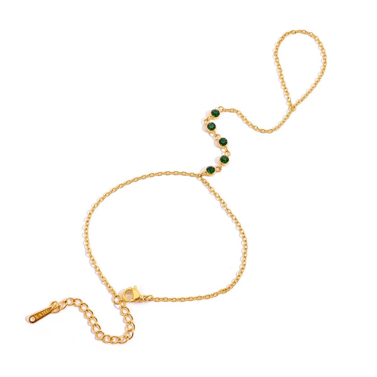 Jade Hand Chain - ILLUSIVE JEWELS USA