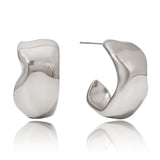 Kaia Silver Hoop Earrings - ILLUSIVE JEWELS USA