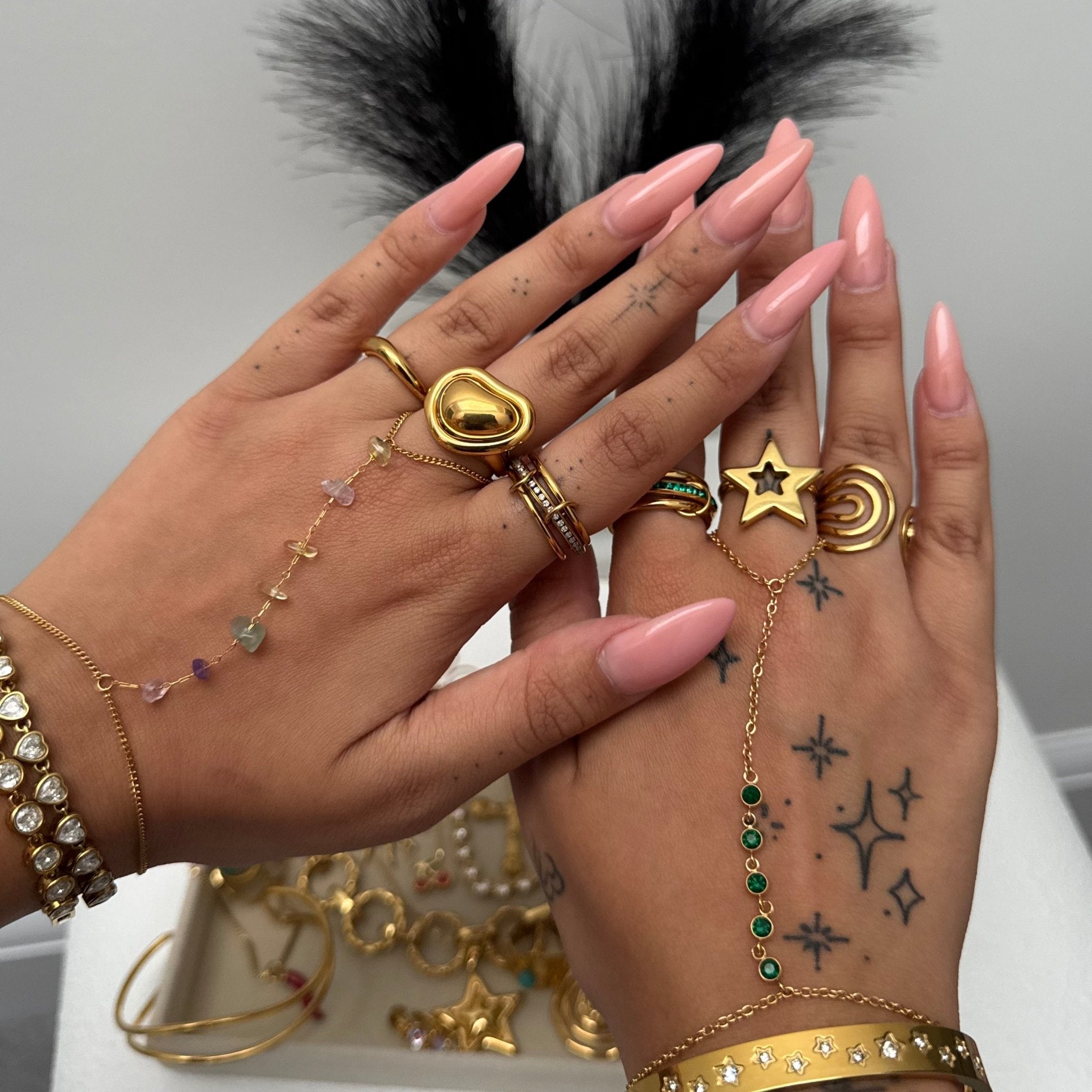 Luna Gold Ring - ILLUSIVE JEWELS USA