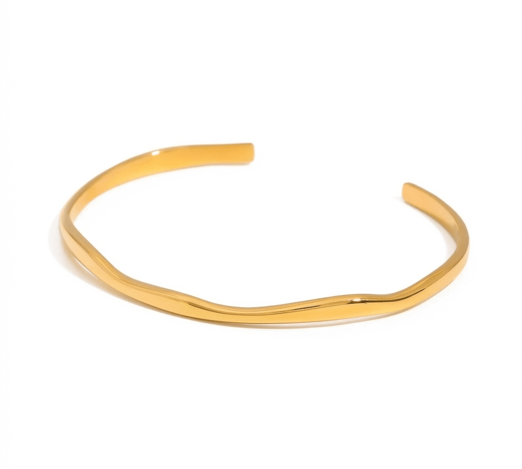 Mara Gold Bangle - ILLUSIVE JEWELS USA