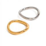 Mara Mixed Metal Ring Set - ILLUSIVE JEWELS USA