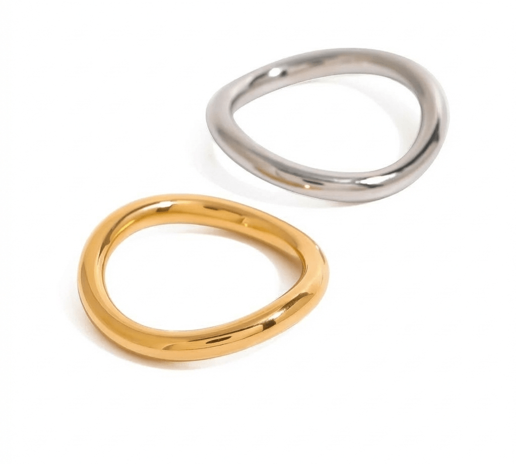 Mara Mixed Metal Ring Set - ILLUSIVE JEWELS USA