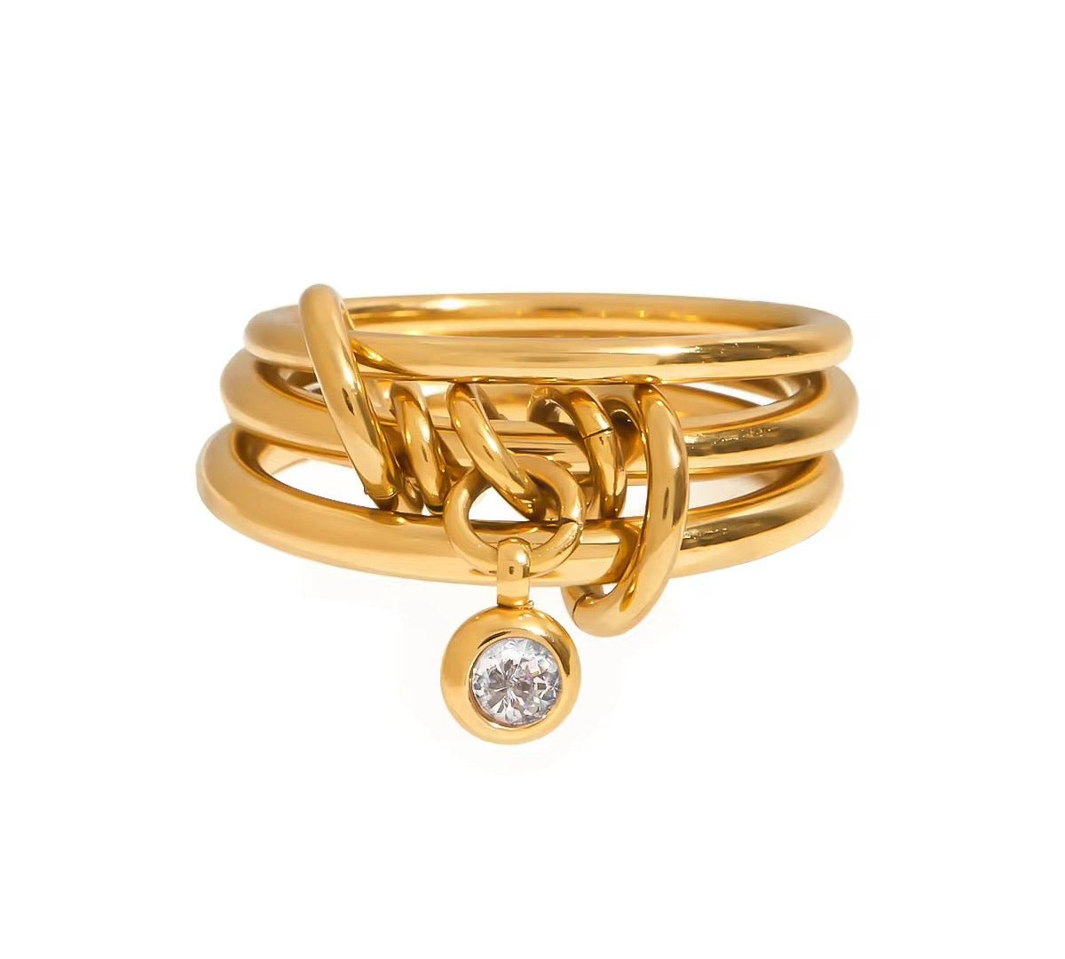 Mila Gold Stack It Ring - ILLUSIVE JEWELS USA