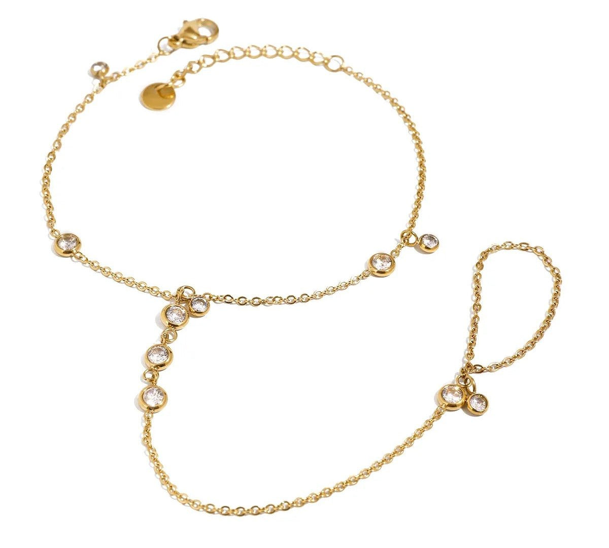 Nelly Gold Hand Chain - ILLUSIVE JEWELS USA