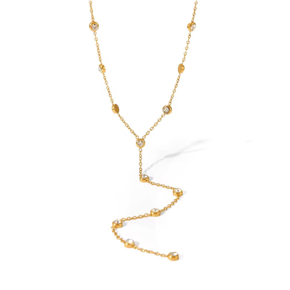 Nova Dangling Gemstone Necklace - ILLUSIVE JEWELS USA