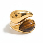 Pearl Chunky Gold Ring - ILLUSIVE JEWELS USA