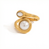 Pearl Twist Ring - ILLUSIVE JEWELS USA
