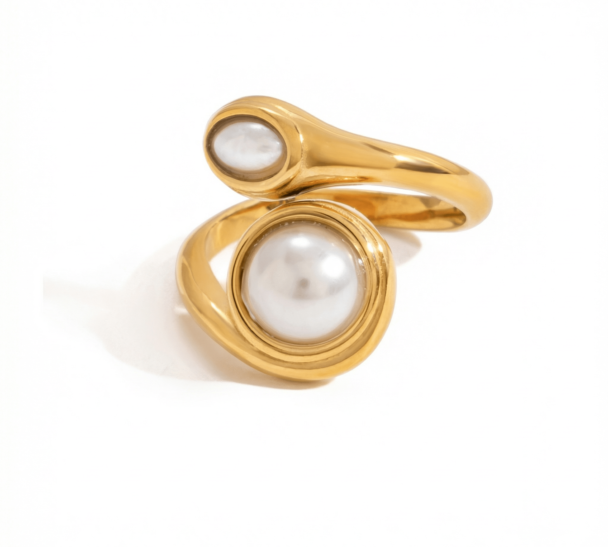Pearl Twist Ring - ILLUSIVE JEWELS USA