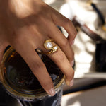 Pearl Twist Ring - ILLUSIVE JEWELS USA