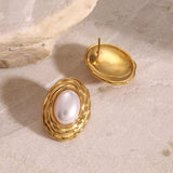 Pearl Wrap Stud Earrings - ILLUSIVE JEWELS USA