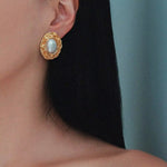 Pearl Wrap Stud Earrings - ILLUSIVE JEWELS USA