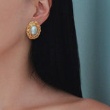 Pearl Wrap Stud Earrings - ILLUSIVE JEWELS USA