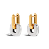 Reagan Mixed Metal Link Earrings - ILLUSIVE JEWELS USA