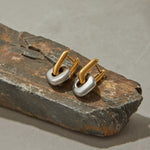 Reagan Mixed Metal Link Earrings - ILLUSIVE JEWELS USA