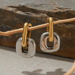 Reagan Mixed Metal Link Earrings - ILLUSIVE JEWELS USA