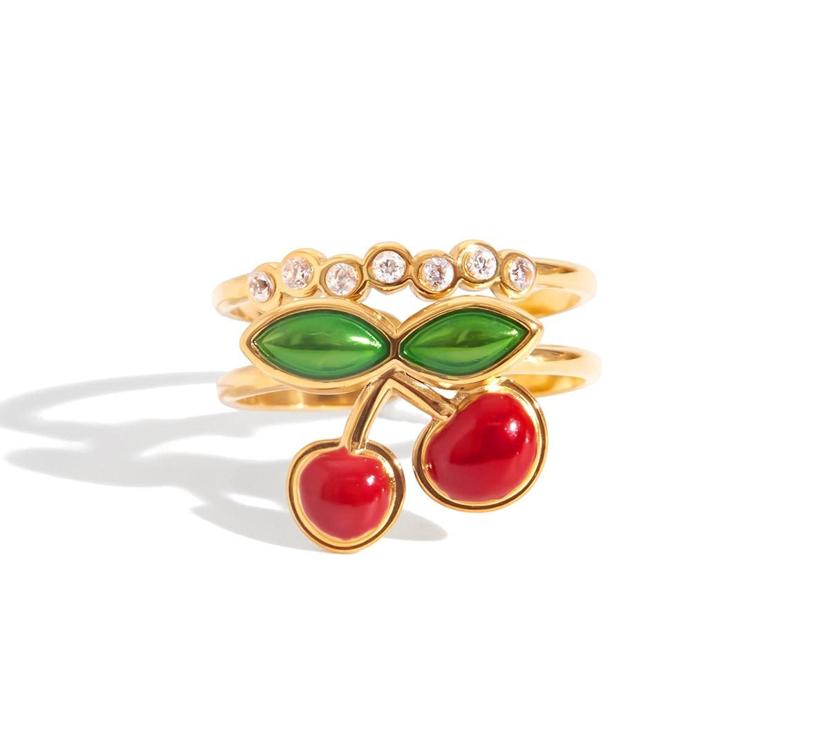 Red Cherry Ring - ILLUSIVE JEWELS USA