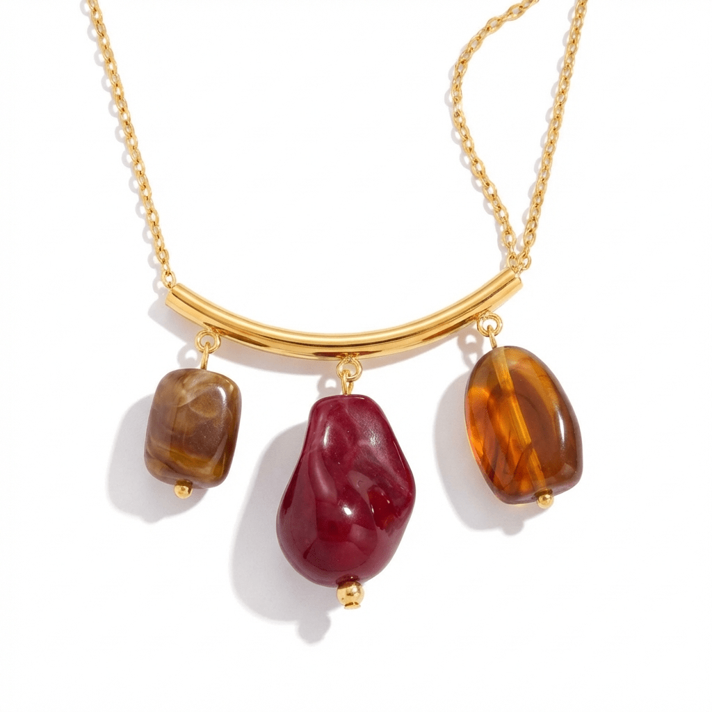 Reina Gold Charm Necklace - ILLUSIVE JEWELS USA