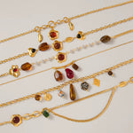 Reina Gold Charm Necklace - ILLUSIVE JEWELS USA