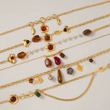 Reina Gold Charm Necklace - ILLUSIVE JEWELS USA