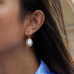 Remi Pearl Huggie Hoops - ILLUSIVE JEWELS USA