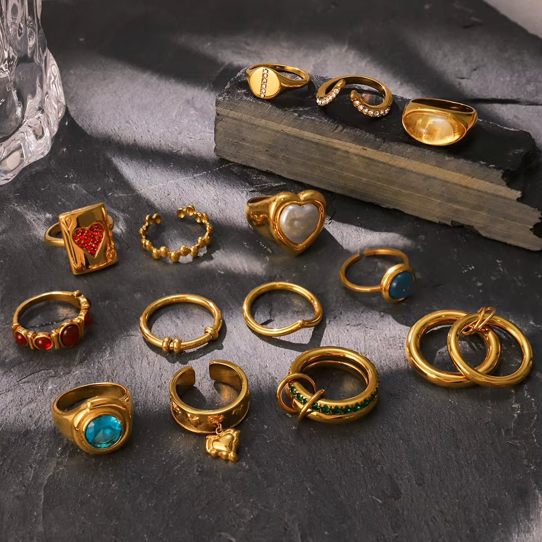 Romy Gold Heart Ring - ILLUSIVE JEWELS USA