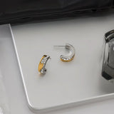 Sage Mixed Metal Hoops - ILLUSIVE JEWELS USA