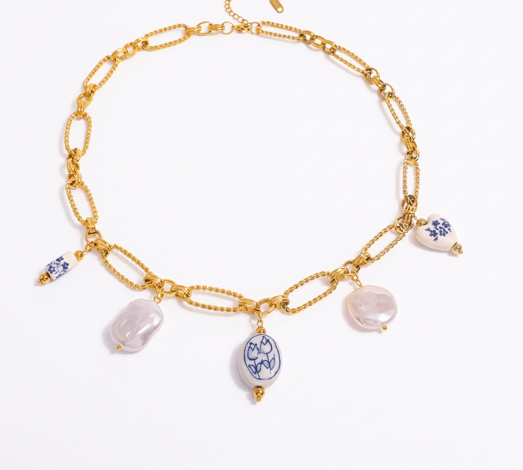 Sienna Gold Charm Necklace - ILLUSIVE JEWELS USA