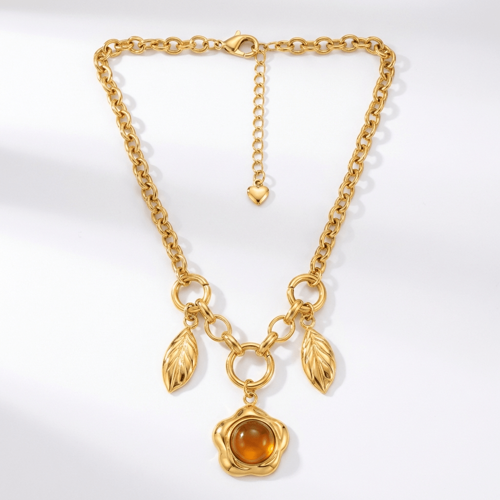 Sienna Gold Charm Necklace - ILLUSIVE JEWELS USA