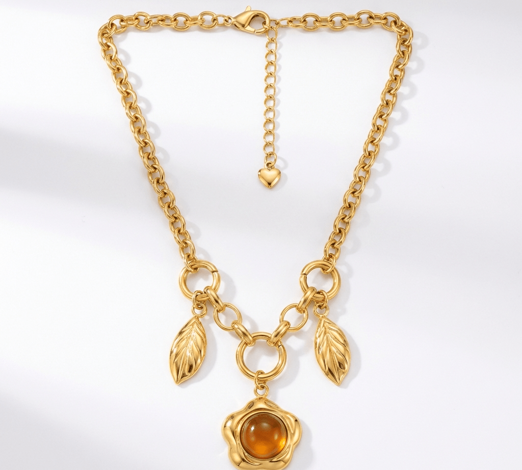 Sienna Gold Charm Necklace - ILLUSIVE JEWELS USA
