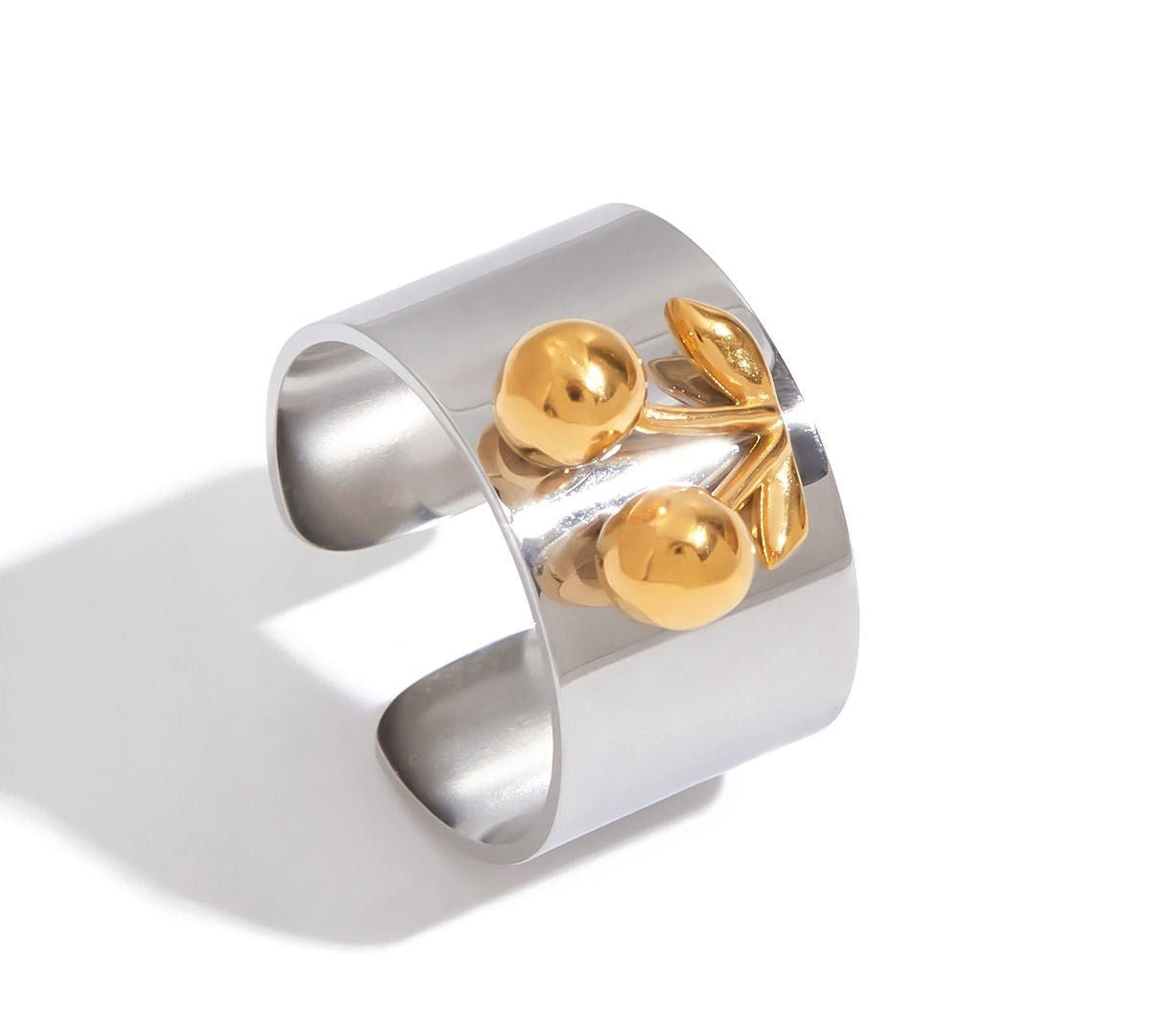 Silver Cherry Ring - ILLUSIVE JEWELS USA