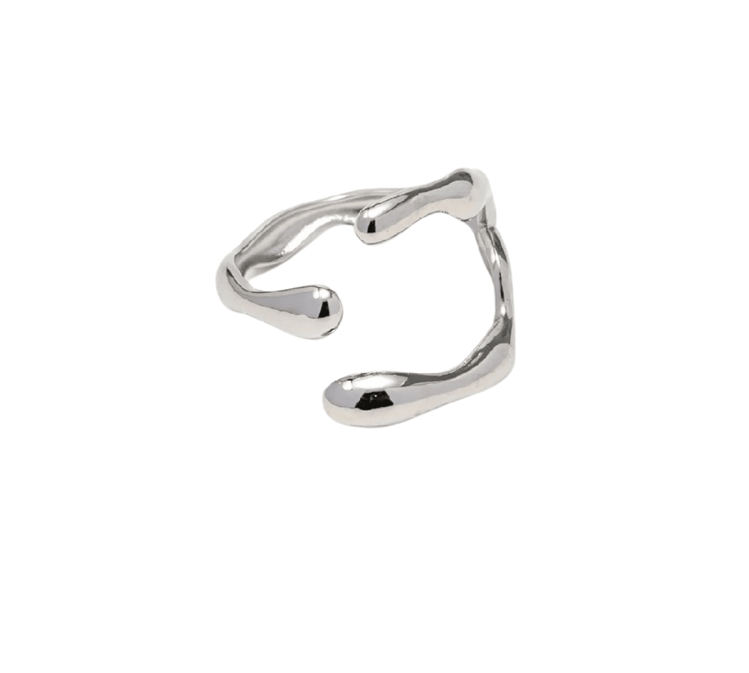 Silver Geometric Ring - ILLUSIVE JEWELS USA
