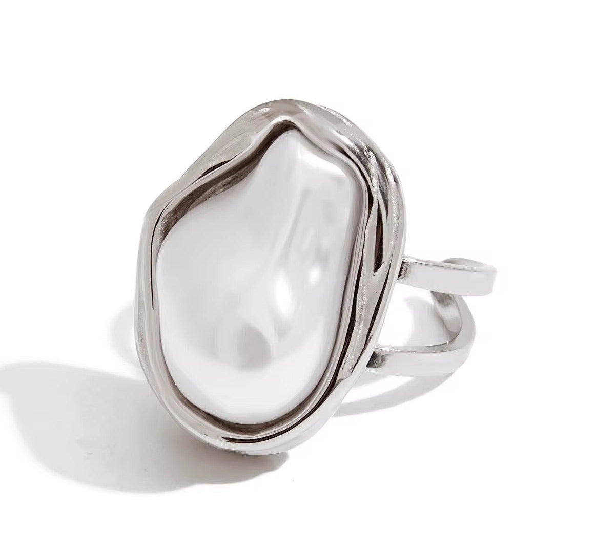 Silver Pearl Ring - ILLUSIVE JEWELS USA