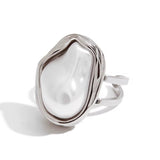 Silver Pearl Ring - ILLUSIVE JEWELS USA