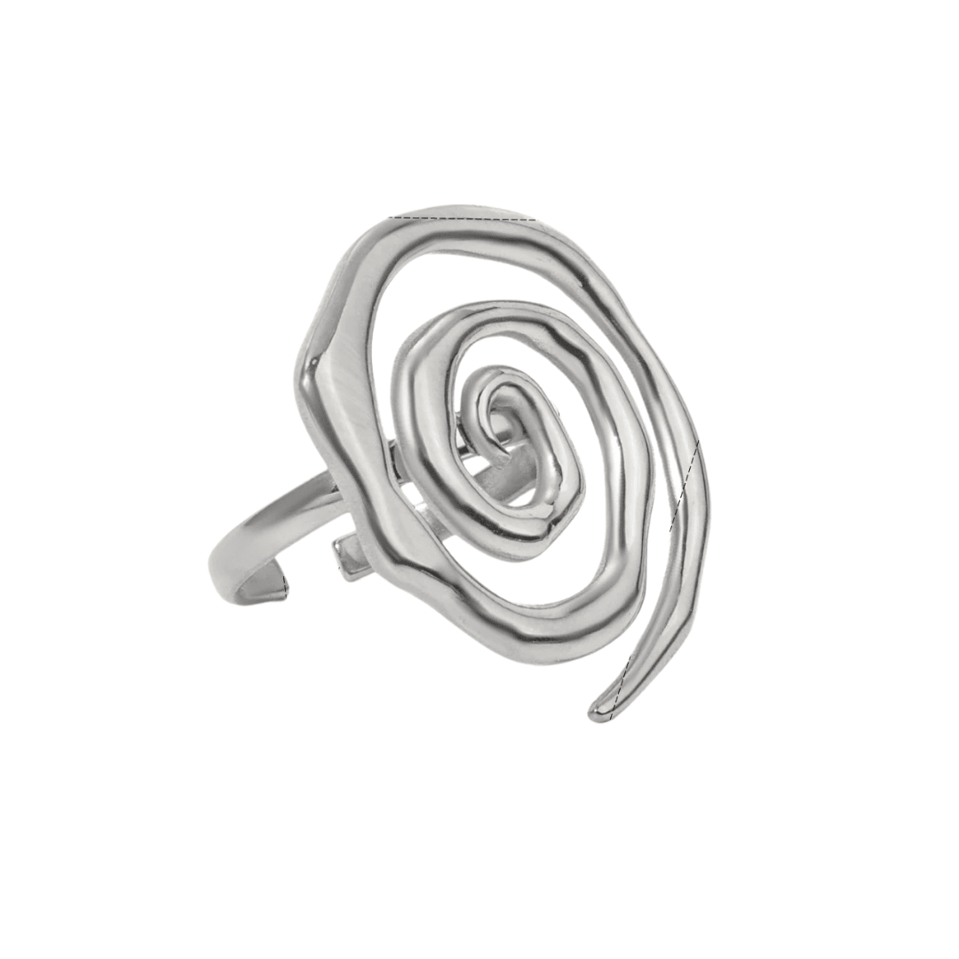 Silver Spiral Ring - ILLUSIVE JEWELS USA