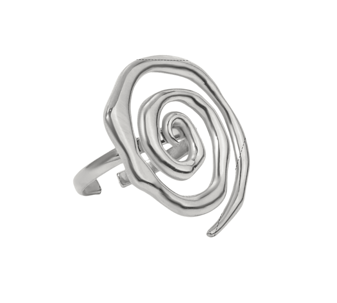 Silver Spiral Ring - ILLUSIVE JEWELS USA
